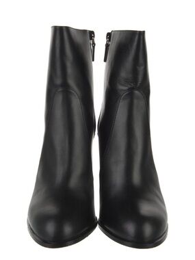 Stuart Weitzman Classic Black Women's Ankle Booties with Side Zip